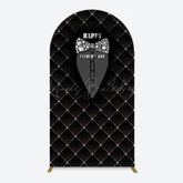 Lofaris Black Suit Diamond Bow Tie Fathers Day Arch Backdrop